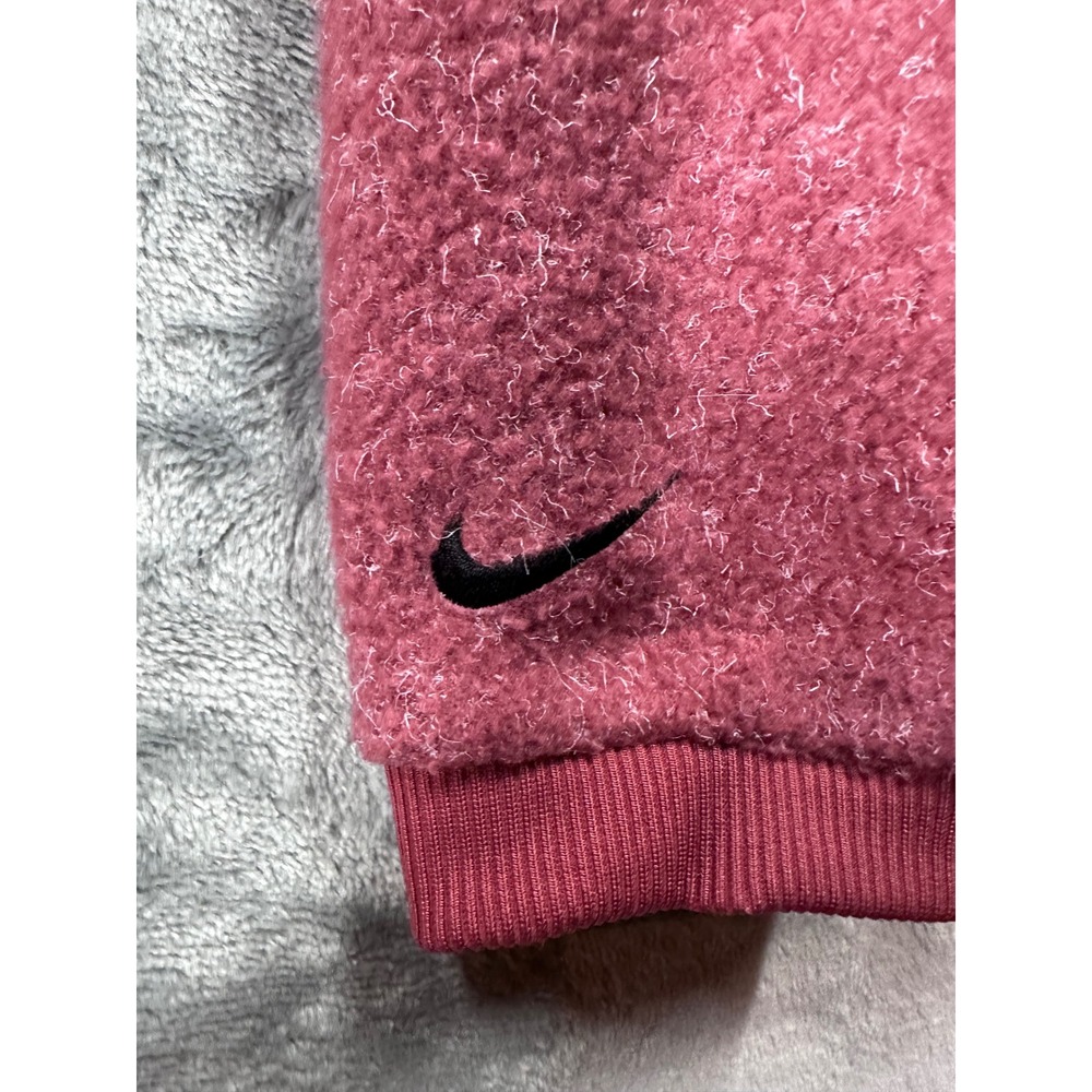 Nike Womens Funnel Neck Fleece Pullover Sweatshirt Rose Pink XS RN56323 - Picture 2 of 9
